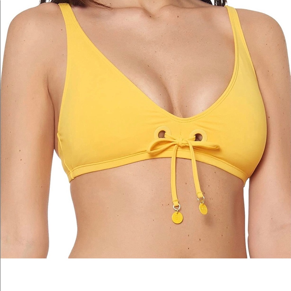NWT Bleu Rod Beattie Tie Front Bikini Top